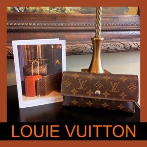 AUTHENTIC LOUIE VUITTON PORTE TRESOR MONOGRAM CANVAS INTERNATIONAL WALLET